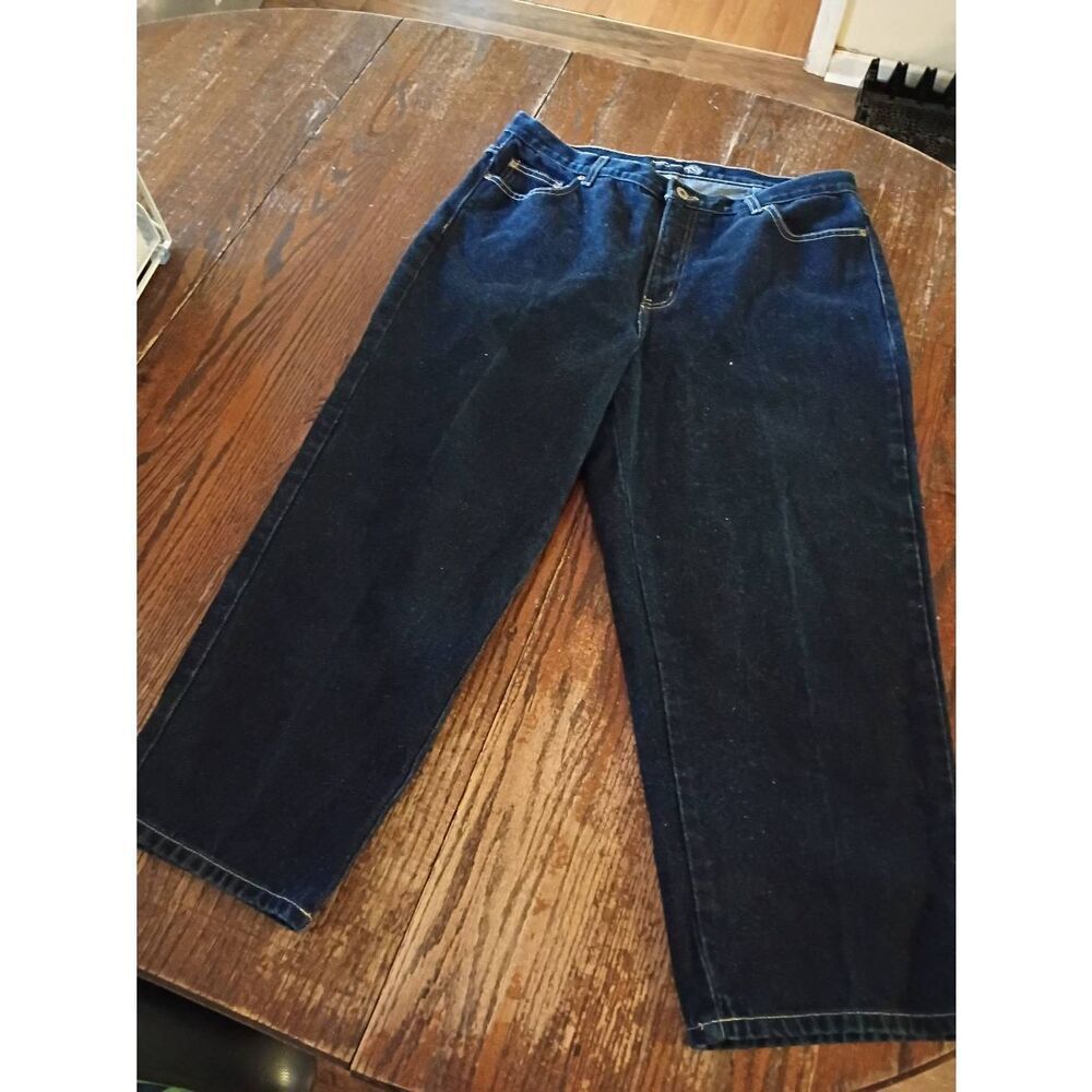 Sz 16 Venezia Jeans Clothing Cotton Denim Blue Jeans Casual Capri Cropped Pants